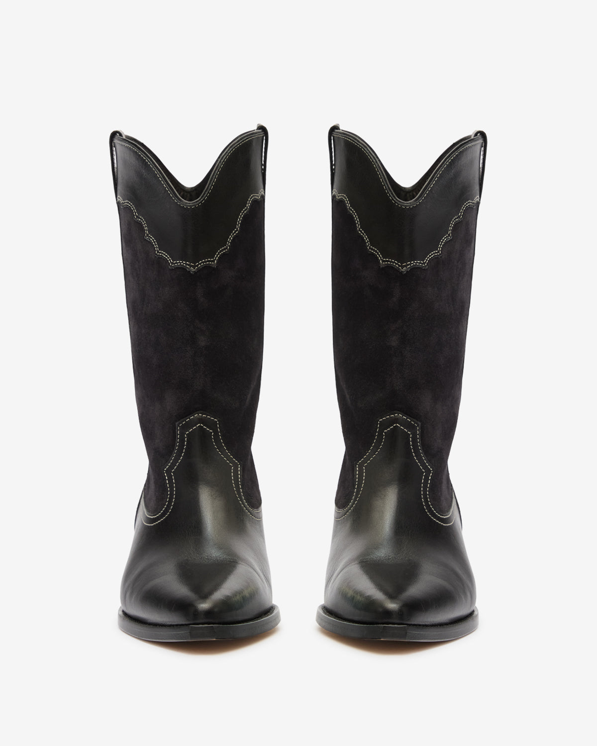 Duerto suede leather boots - Black - Woman - 4