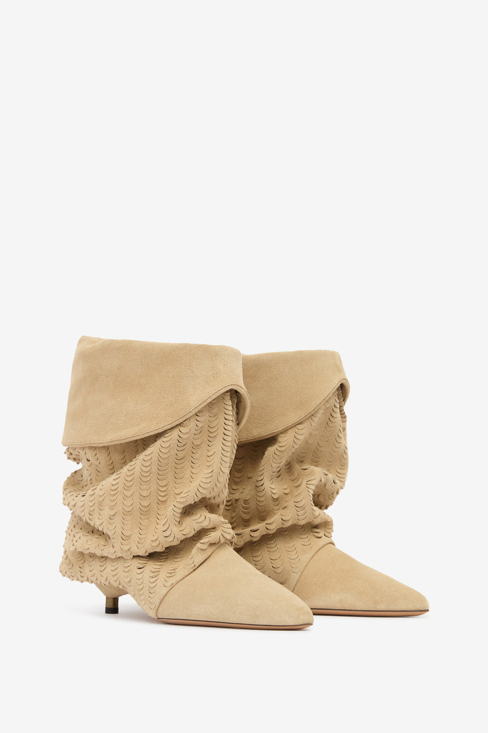 Stivali edrik in pelle - Deep beige - Woman - 3