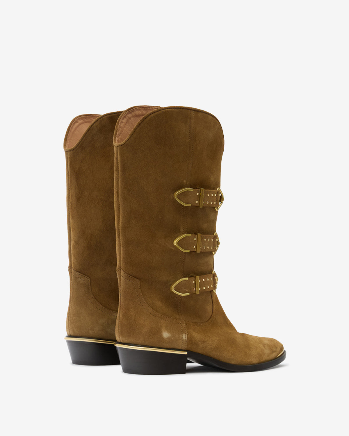 Mexia suede leather boots - Taupe - Woman - 2