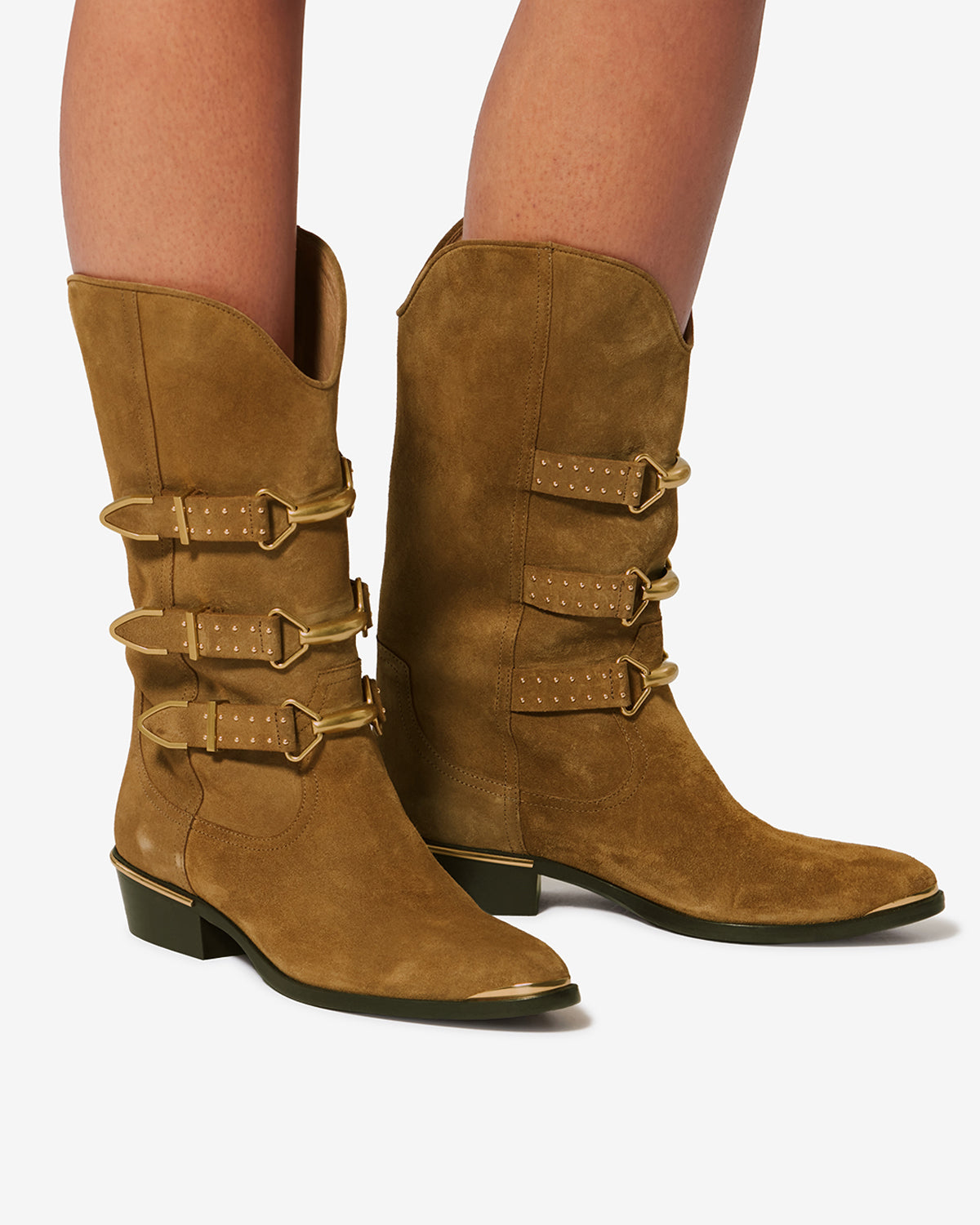 Mexia suede leather boots - Taupe - Woman - 5