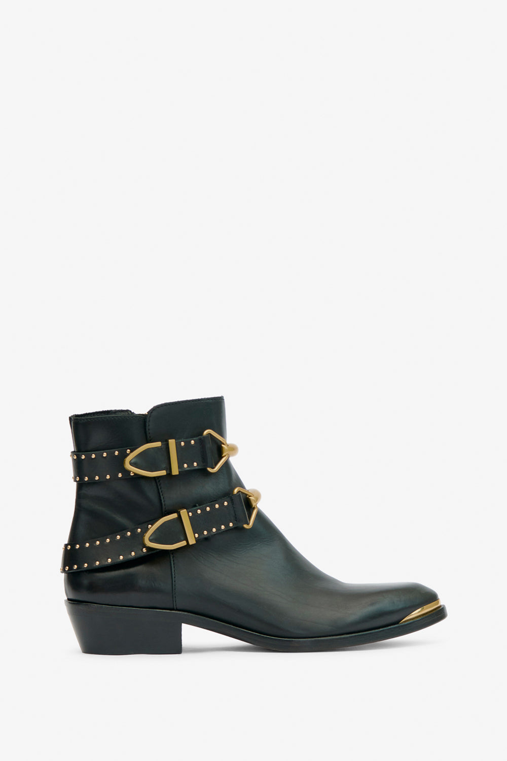 Boots zalya en cuir - Noir - Woman - 1