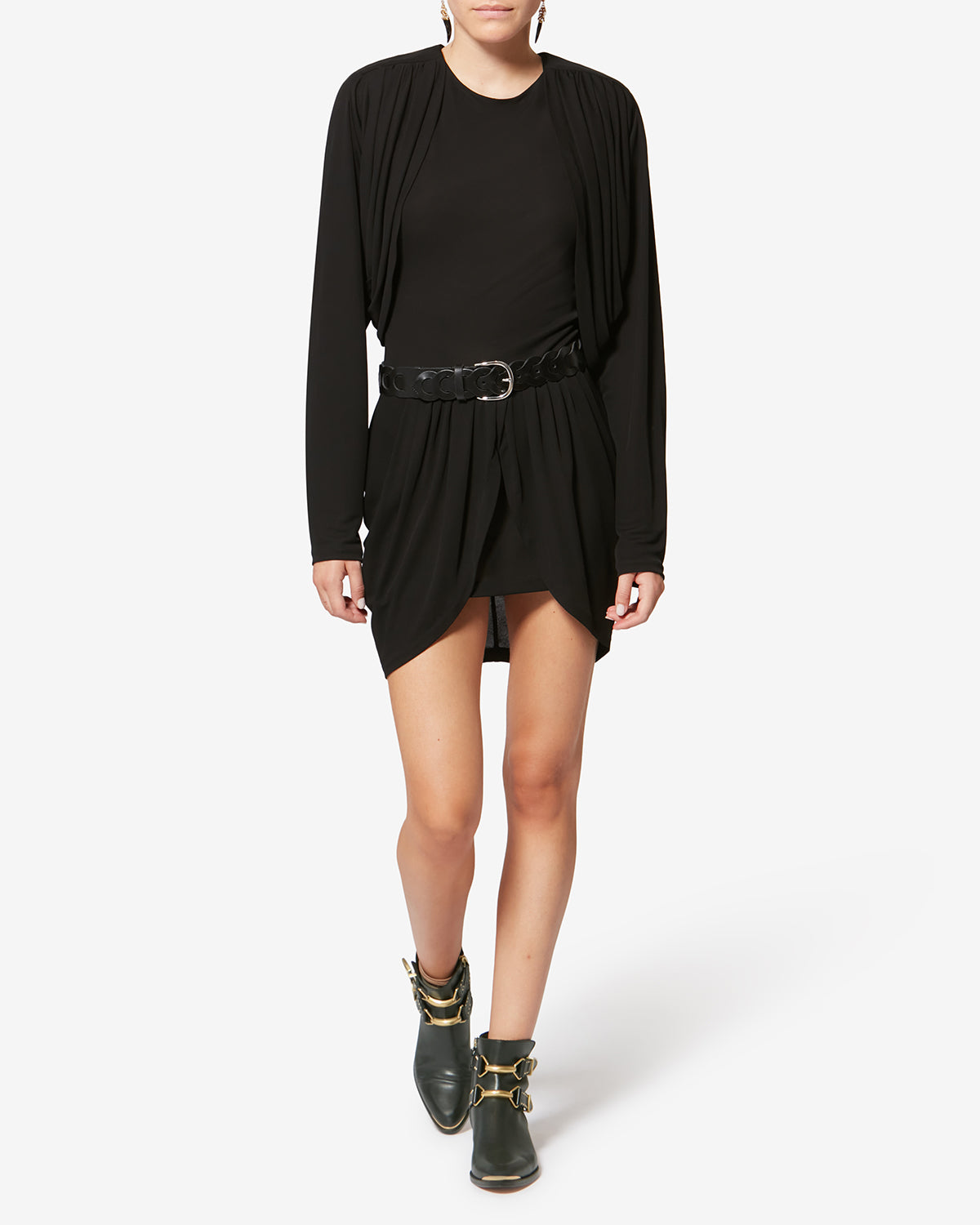 Boots zalya aus leder - Schwarz - Woman - 6