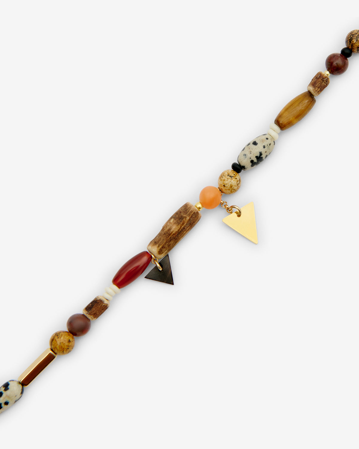 Yulian stone, wood, and pendant bracelet - Natural - Man - 3