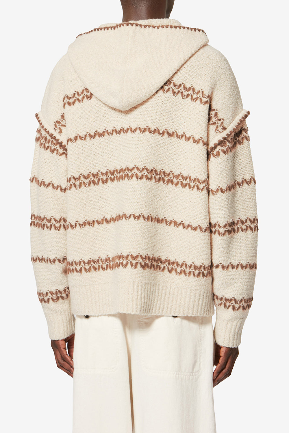 Rolian mottled wool cardigan - Ecru-bronze - Man - 5