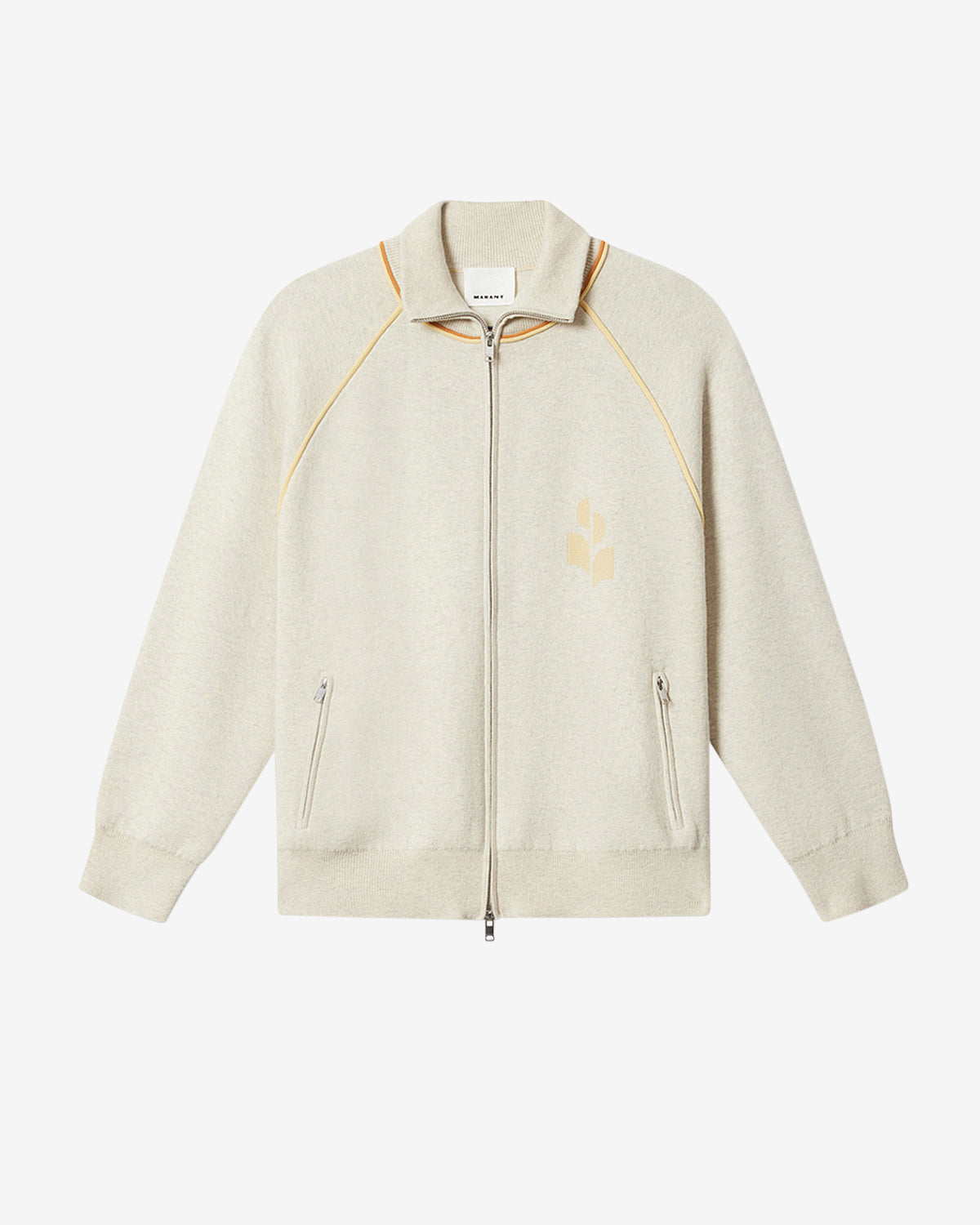 Cardigan sporty sergio en maille - Gris clair-jaune clair - Man - 5