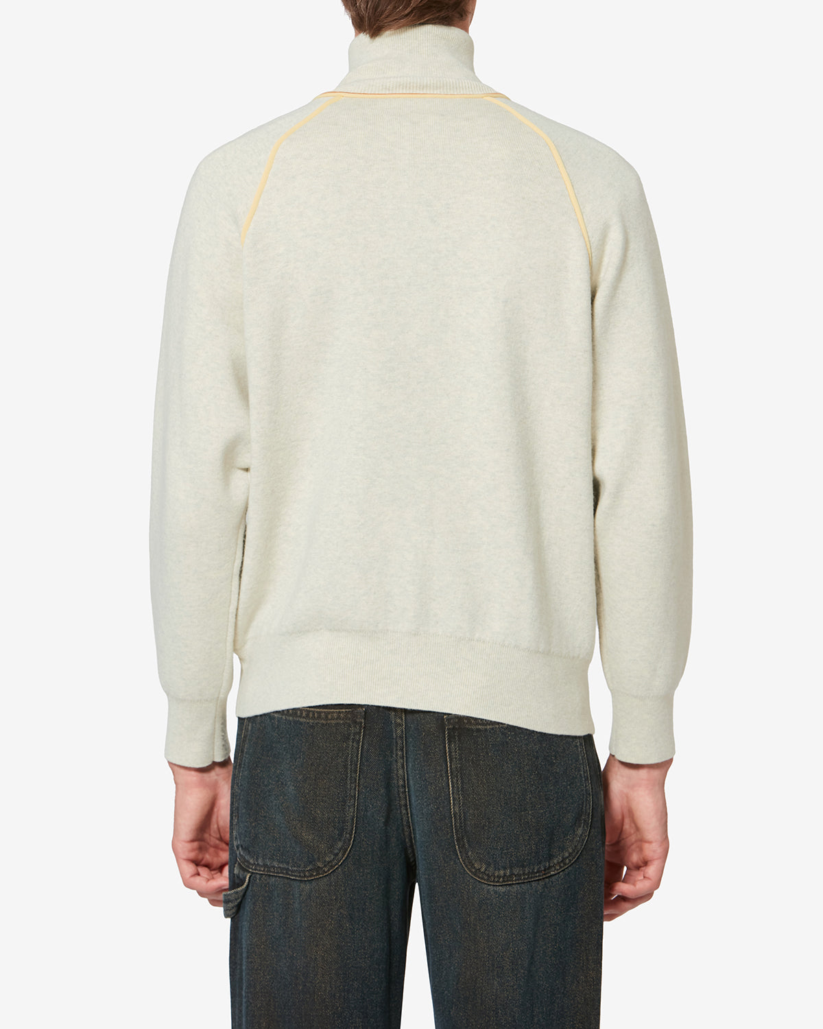 Cardigan sporty sergio en maille - Gris clair-jaune clair - Man - 4