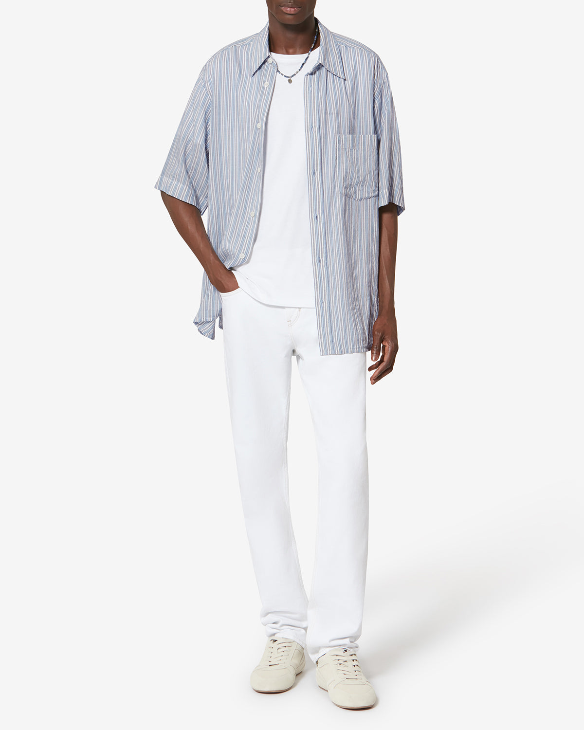 Oxfordhemd aus baumwolle labilio - Blau - Man - 1