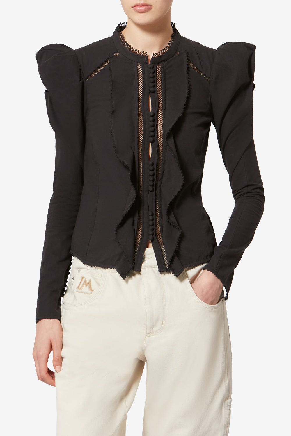 Baumwollhemd calina - Schwarz - Woman - 4