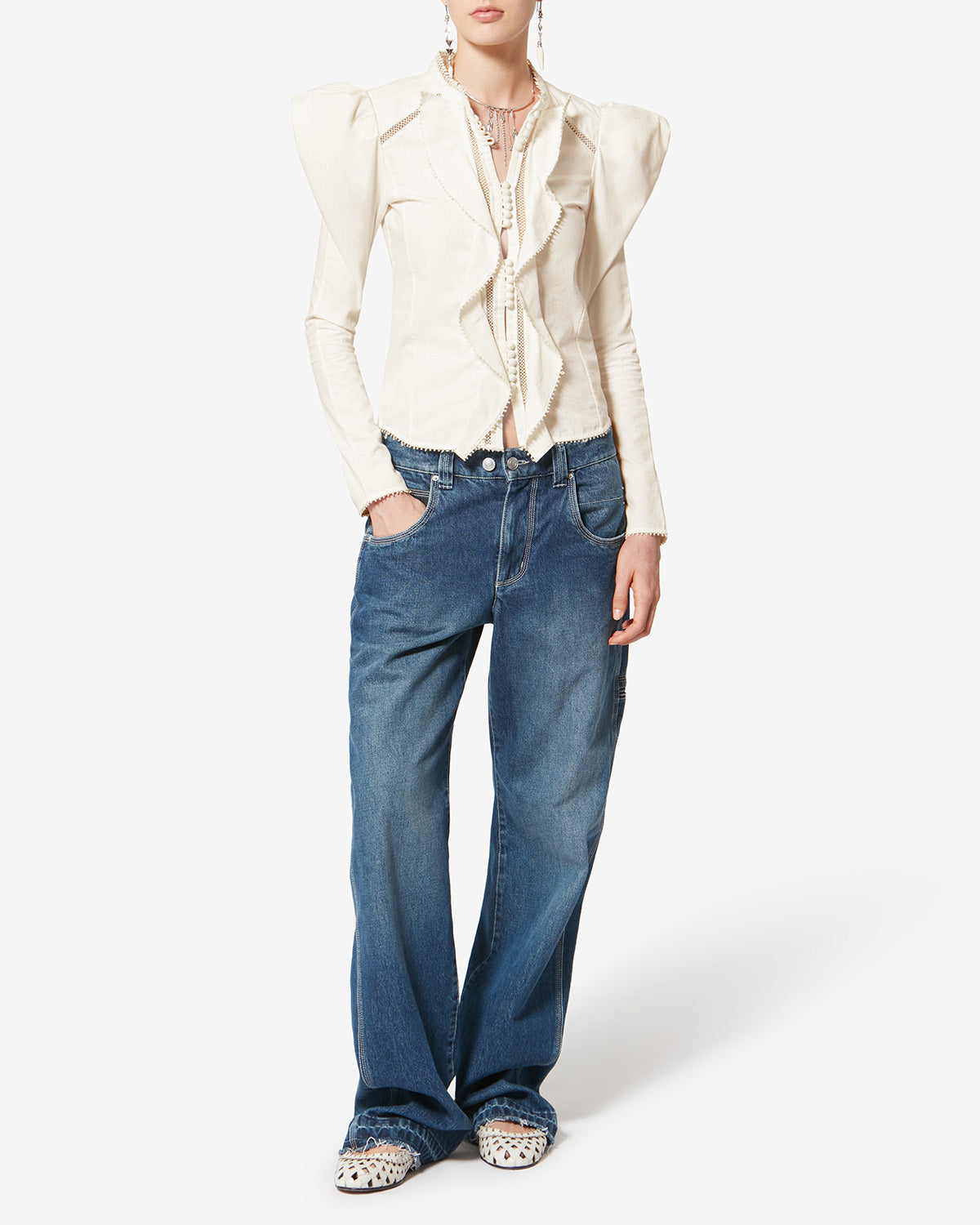 Baumwollhemd calina - Weiß - Woman - 1