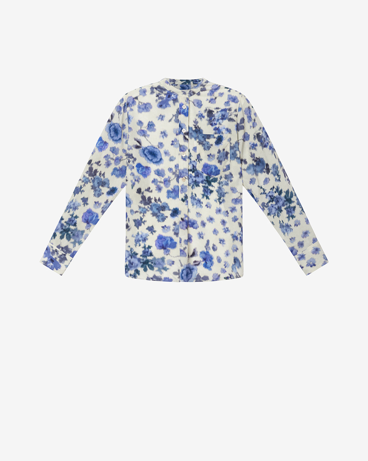 Rusak silk rose print blouse - Blue - Woman - 5