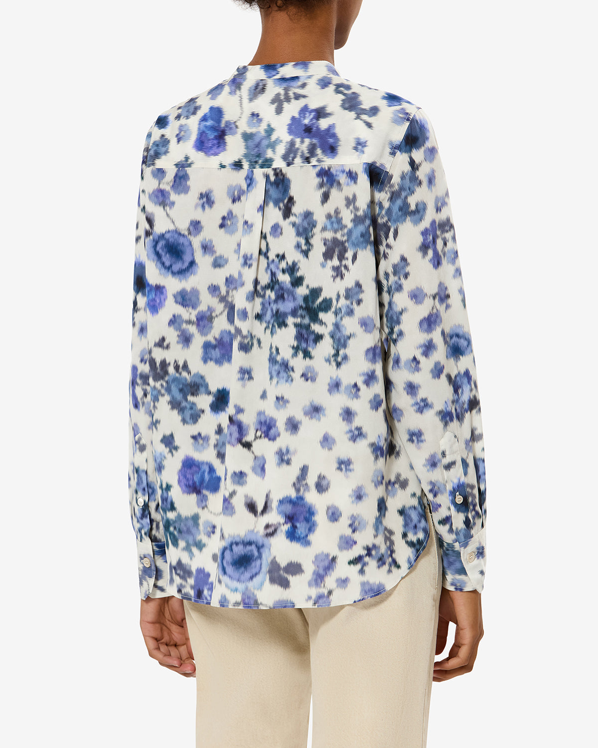 Rusak silk rose print blouse - Blue - Woman - 4