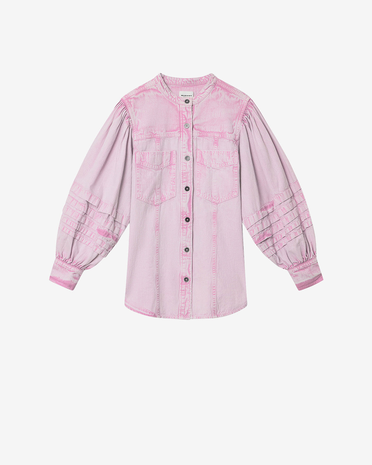 Camicia in chambray délavé mileda - Rosa - Woman - 5
