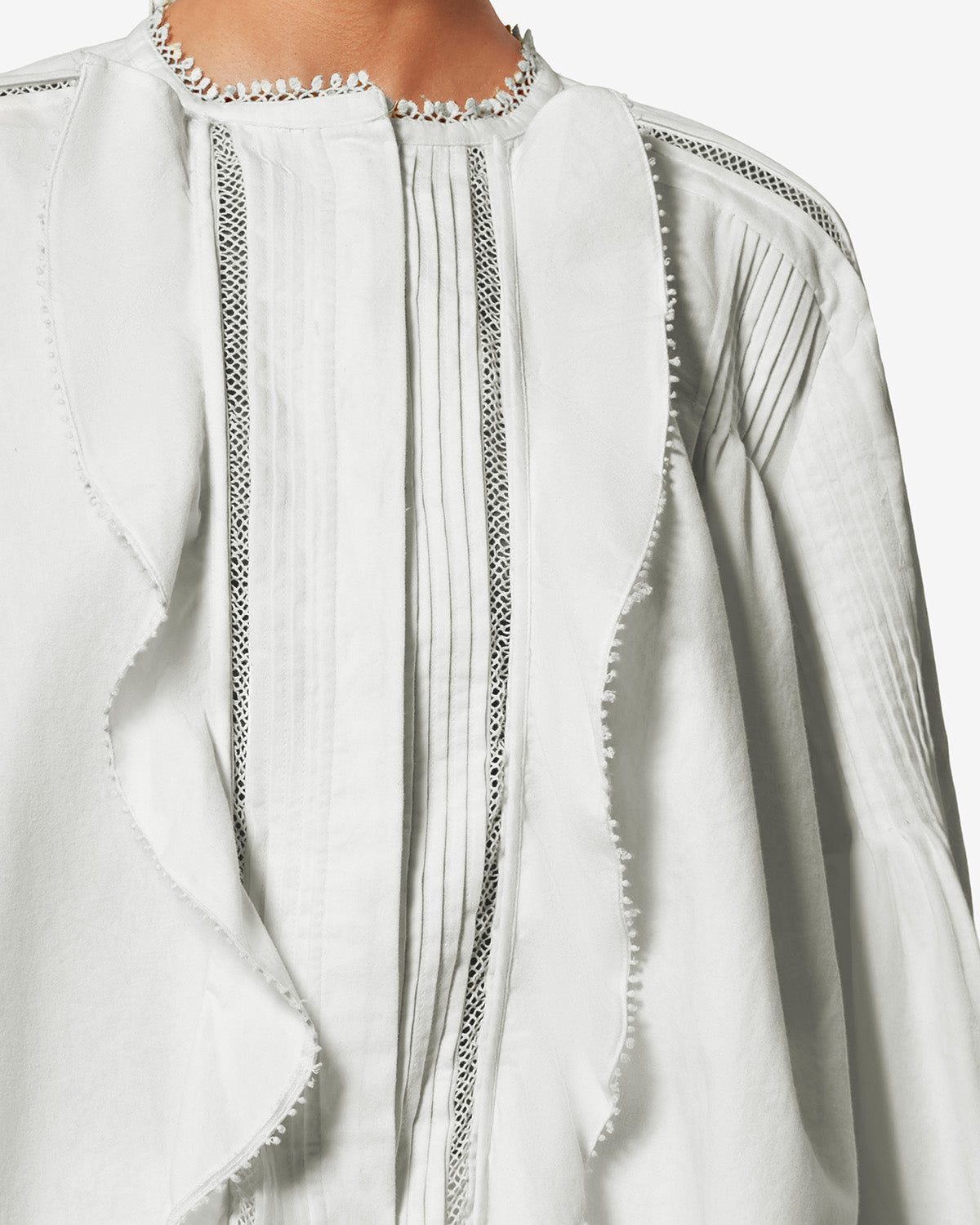 Blouse cubraly en coton - Blanc - Woman - 2