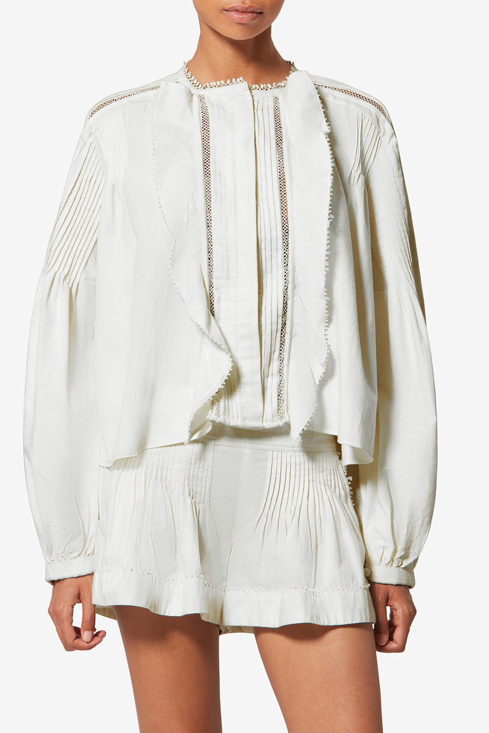 Blouse cubraly en coton - Blanc - Woman - 4