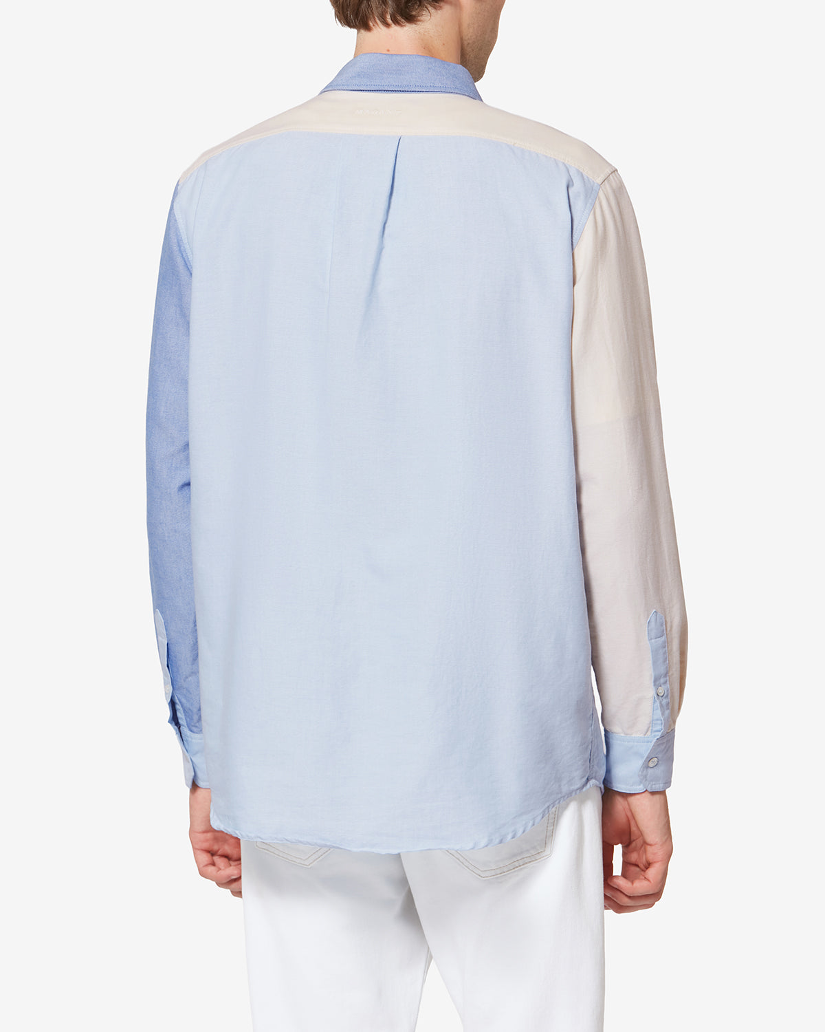 Nathael パッチワーク入り コットン オックスフォードシャツ - 色とりどりの - Man - 4