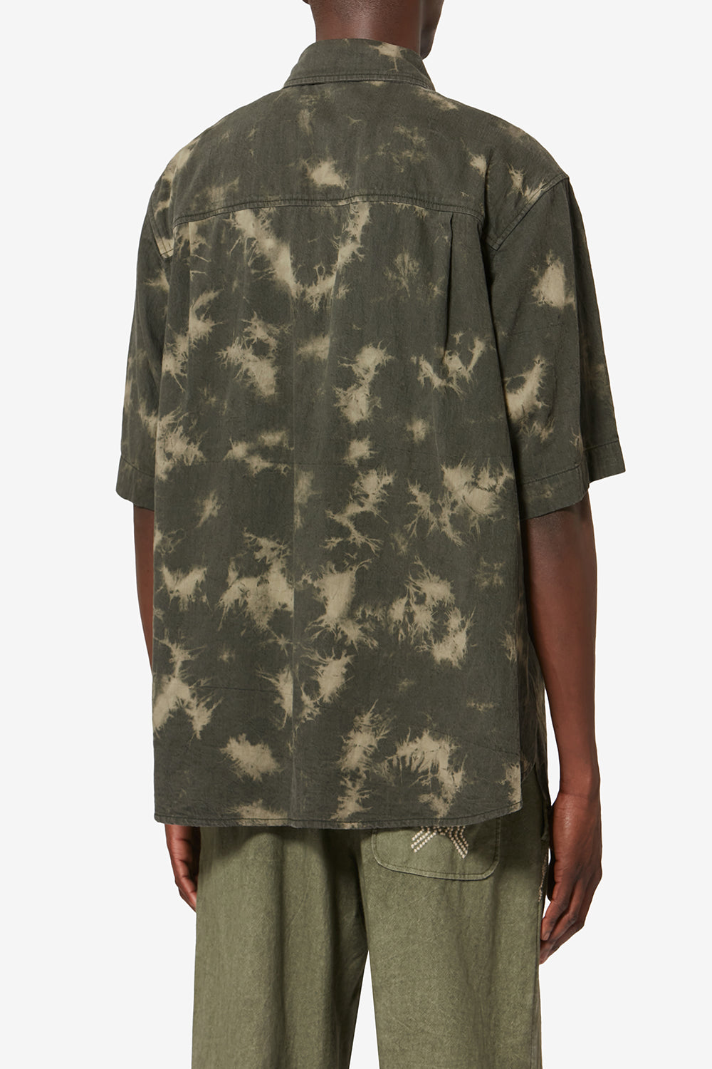 Chemise matelassée en chambray tabilio - Clair kaki - Man - 5