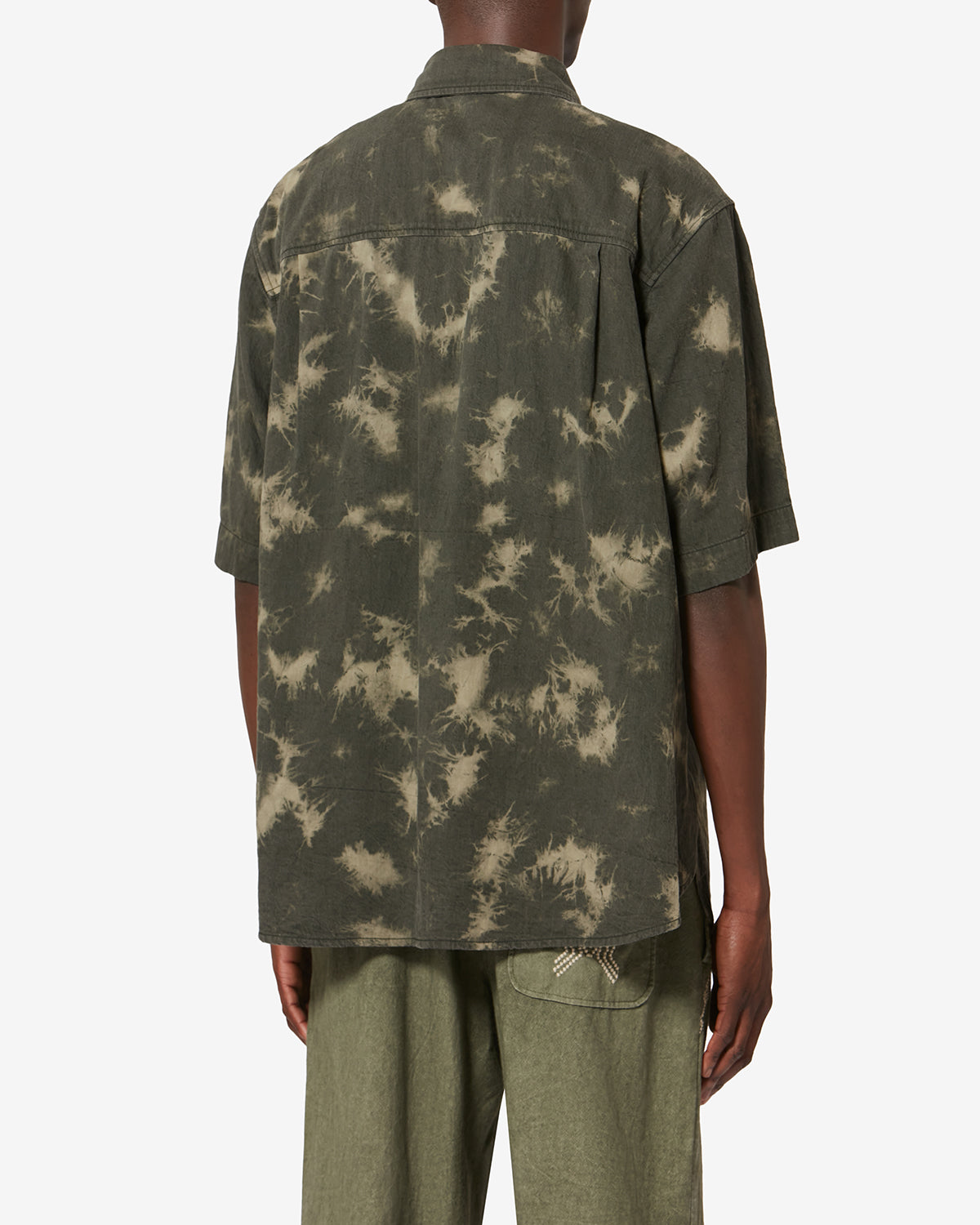 Tabilio quilted chambray shirt - Light khaki - Man - 4