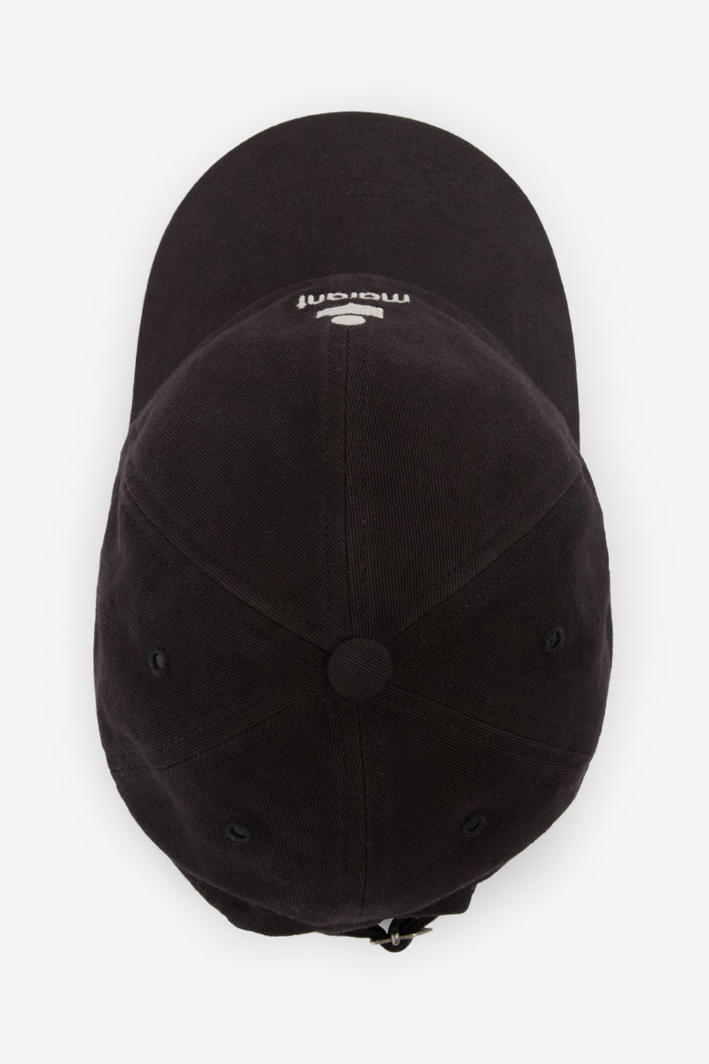 Casquette en toile de coton brodé tomas - Noir délavé - Woman - 3