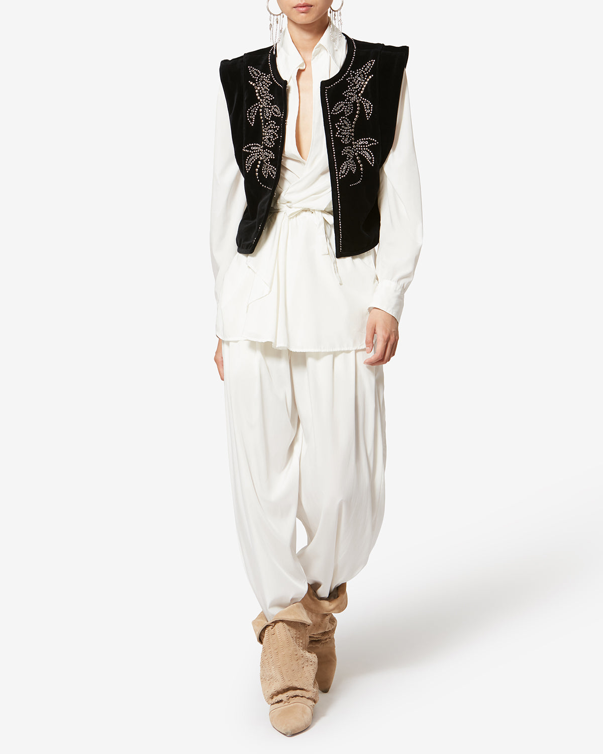 ISABEL MARANT ETOILE ベスト/ノースリーブ レディース POPPY ベスト 女性 黒 | ISABEL MARANT 公式サイト