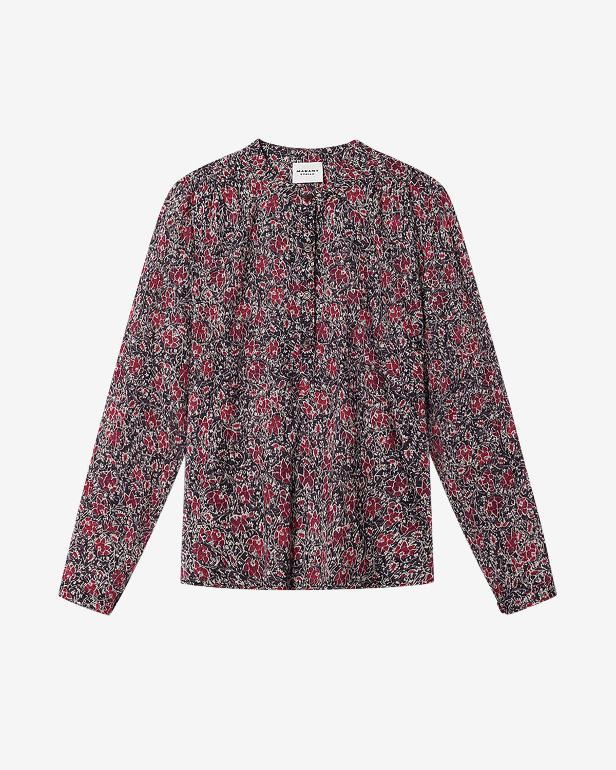 Blusa in voile di cotone biologico maria - Crushed berry - Woman - 5