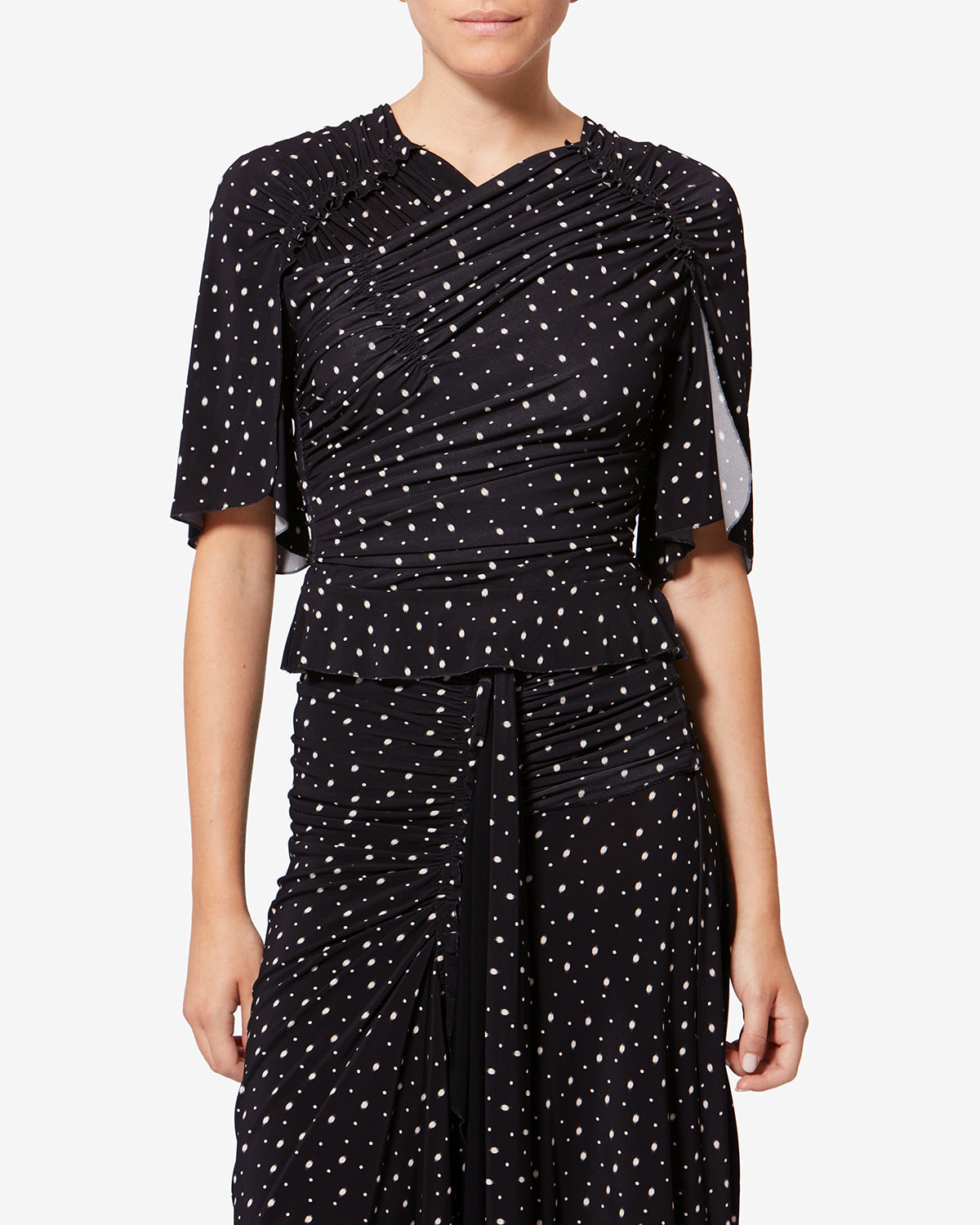 Pezzo sopra/top garla - Black and ecru - Woman - 3