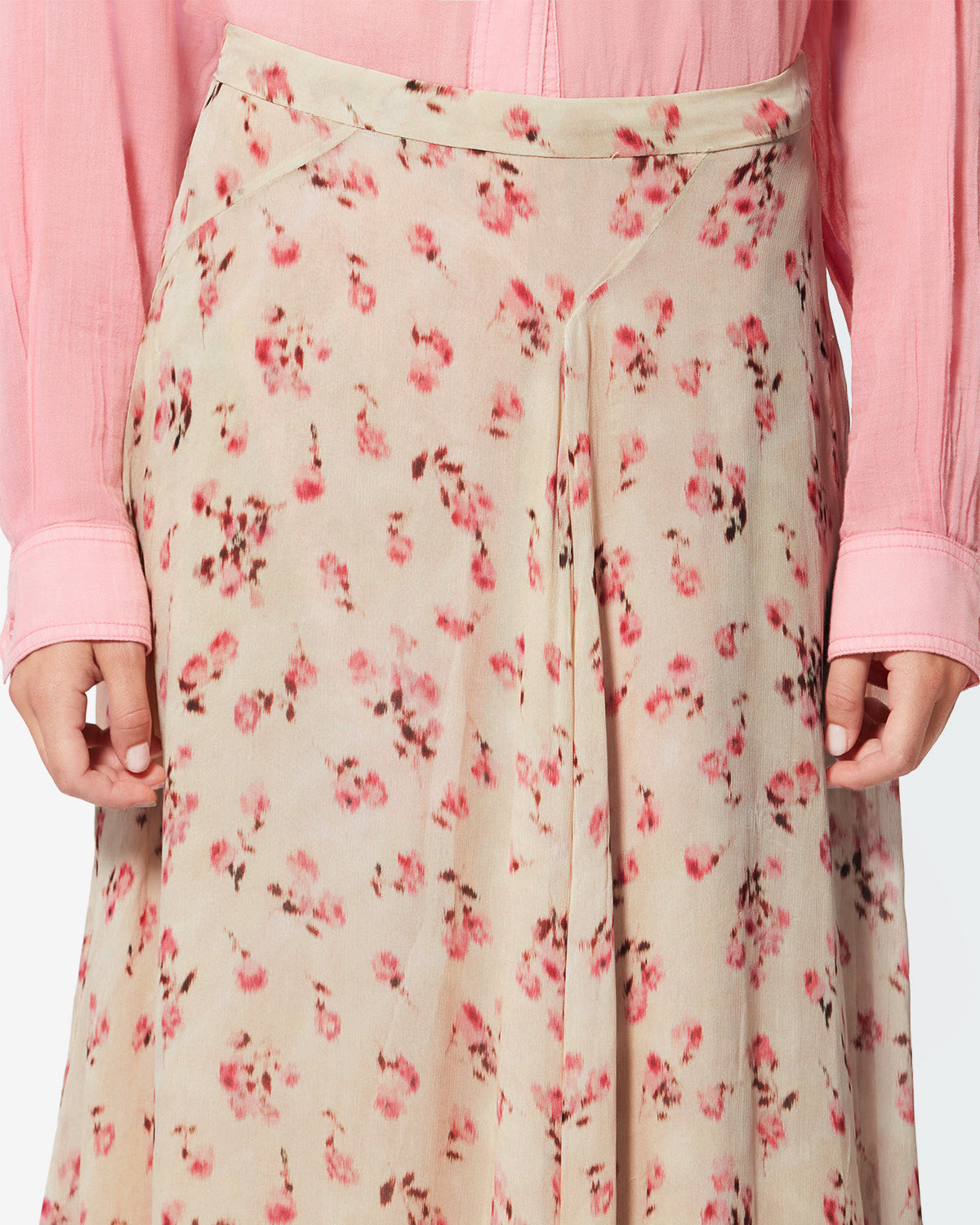 Jupon lycia en mousseline - Beige - Woman - 2