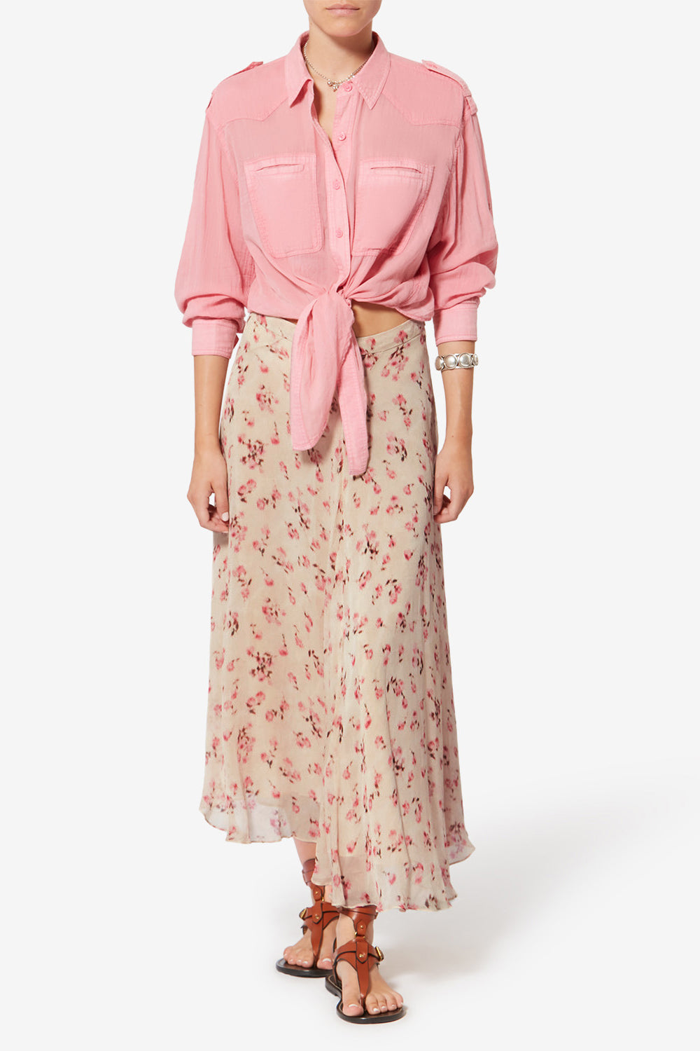 Enagua lycia de muselina - Beige - Woman - 2