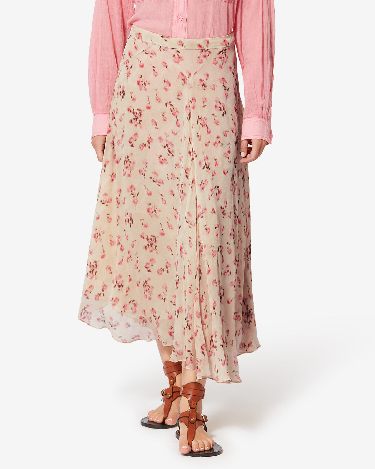 Jupon lycia en mousseline - Beige - Woman - 3