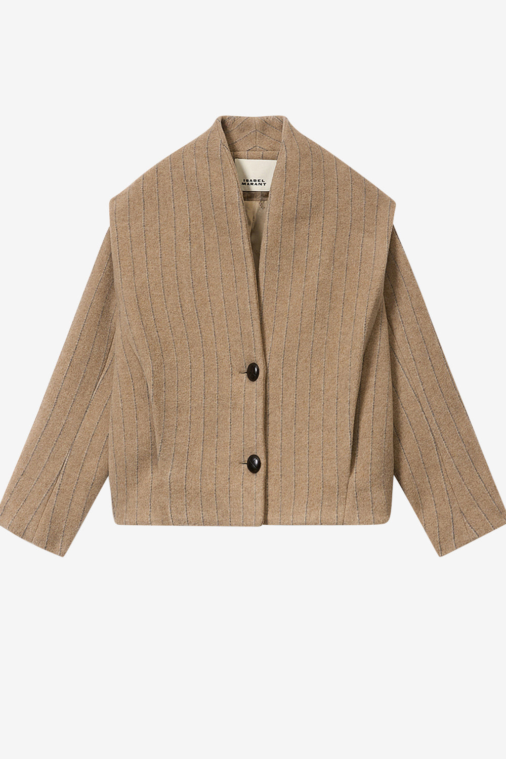 Dyogo-ga wool coat - Taupe - Woman - 1