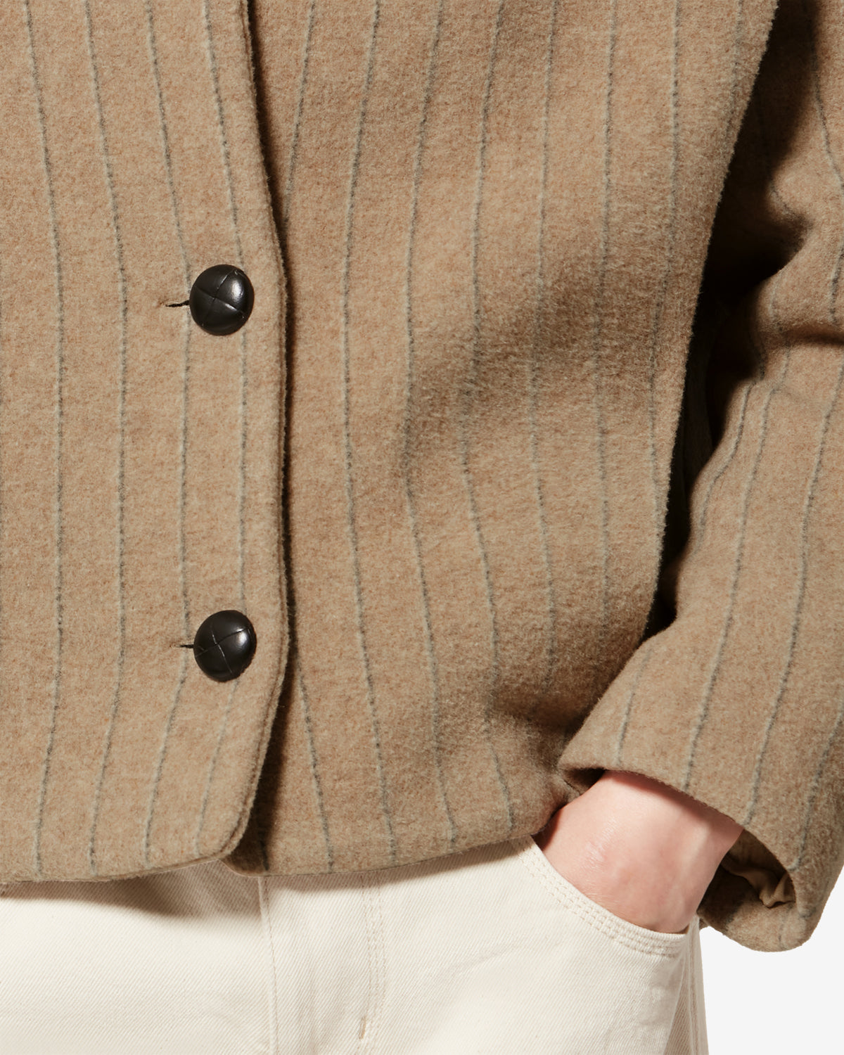 Dyogo-ga wool coat - Taupe - Woman - 2