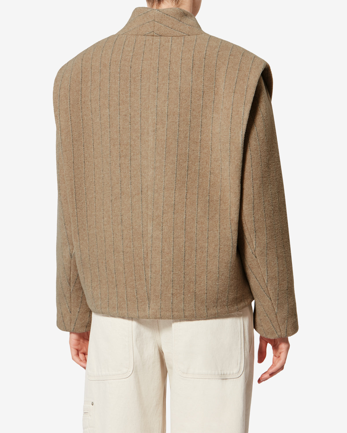 Dyogo-ga wool coat - Taupe - Woman - 4