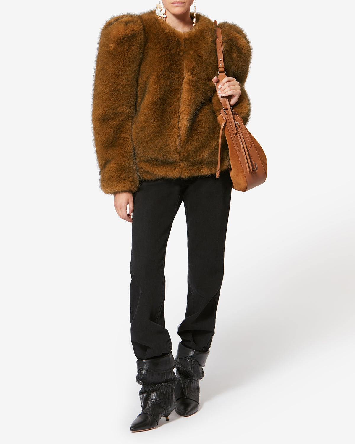 Teddy aus kunstpelz bahria - Ochre - Woman - 6