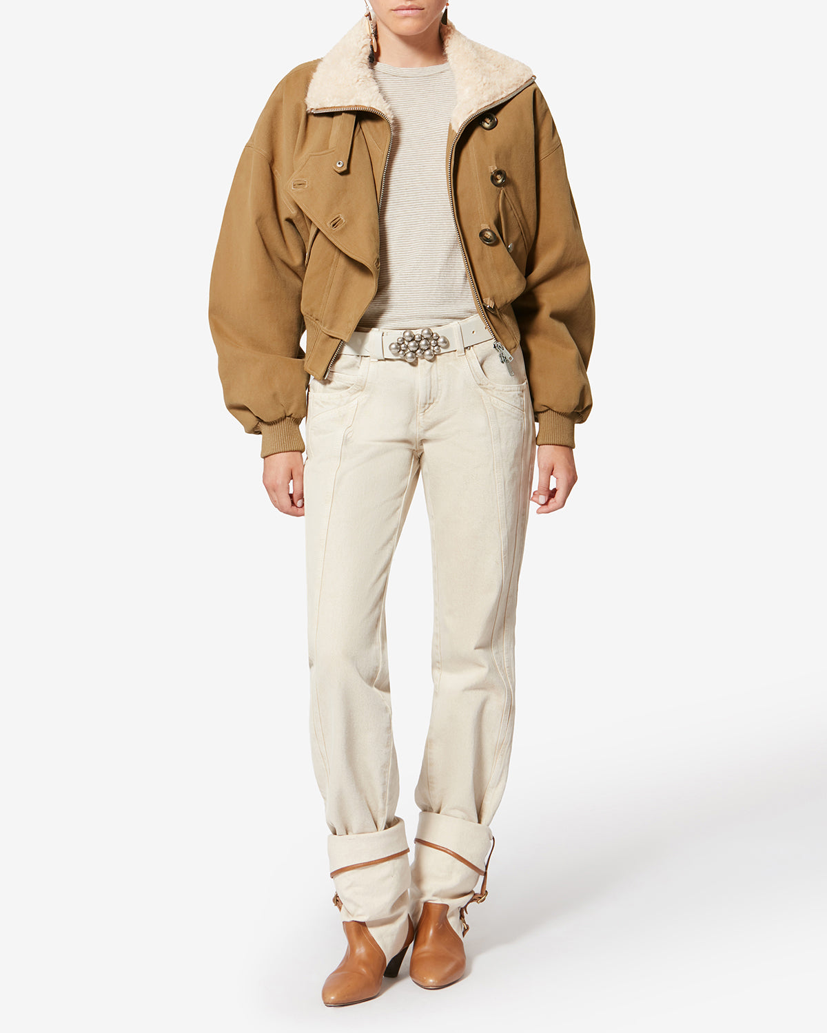 OANA JACKET Woman camel | ISABEL MARANT Official online store
