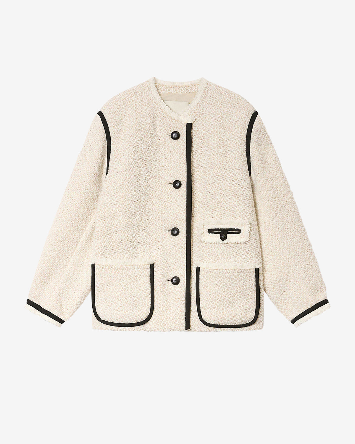 Maylin ウール ブークレツイード ジャケット - 生成り - Woman - 5