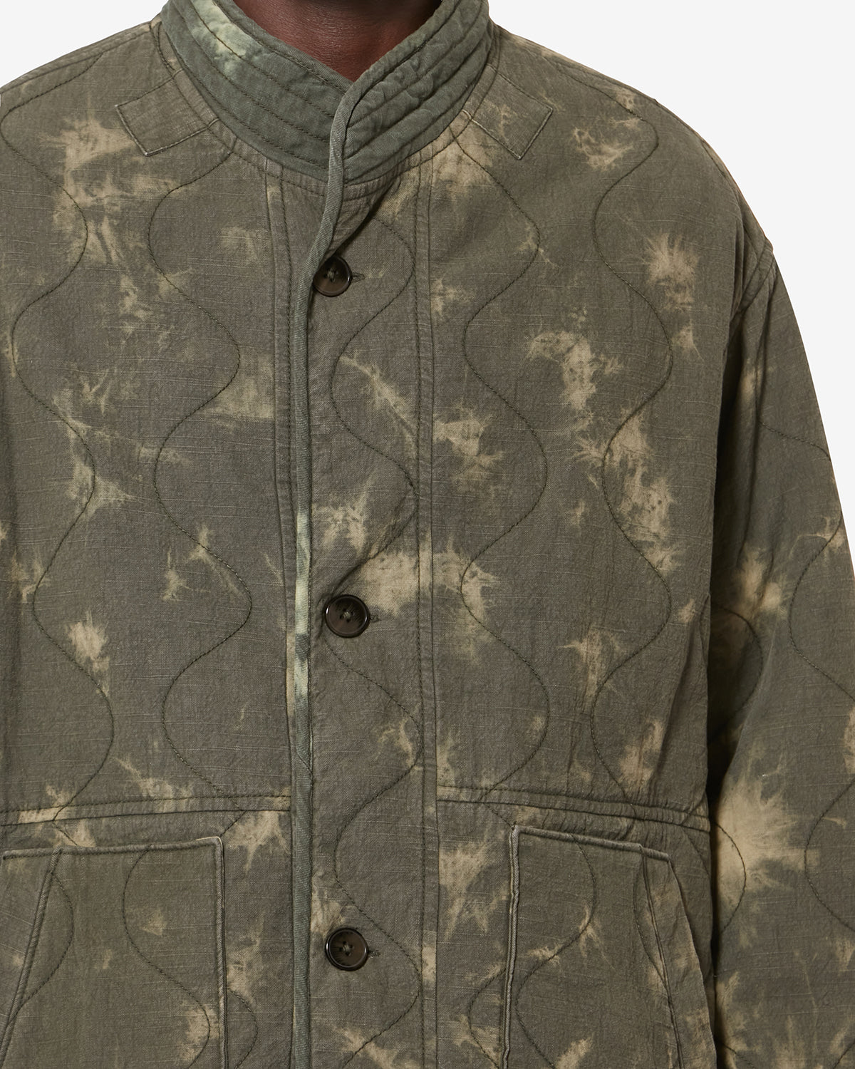 Giacca trapuntata in chambray taeliss - Light khaki - Man - 2