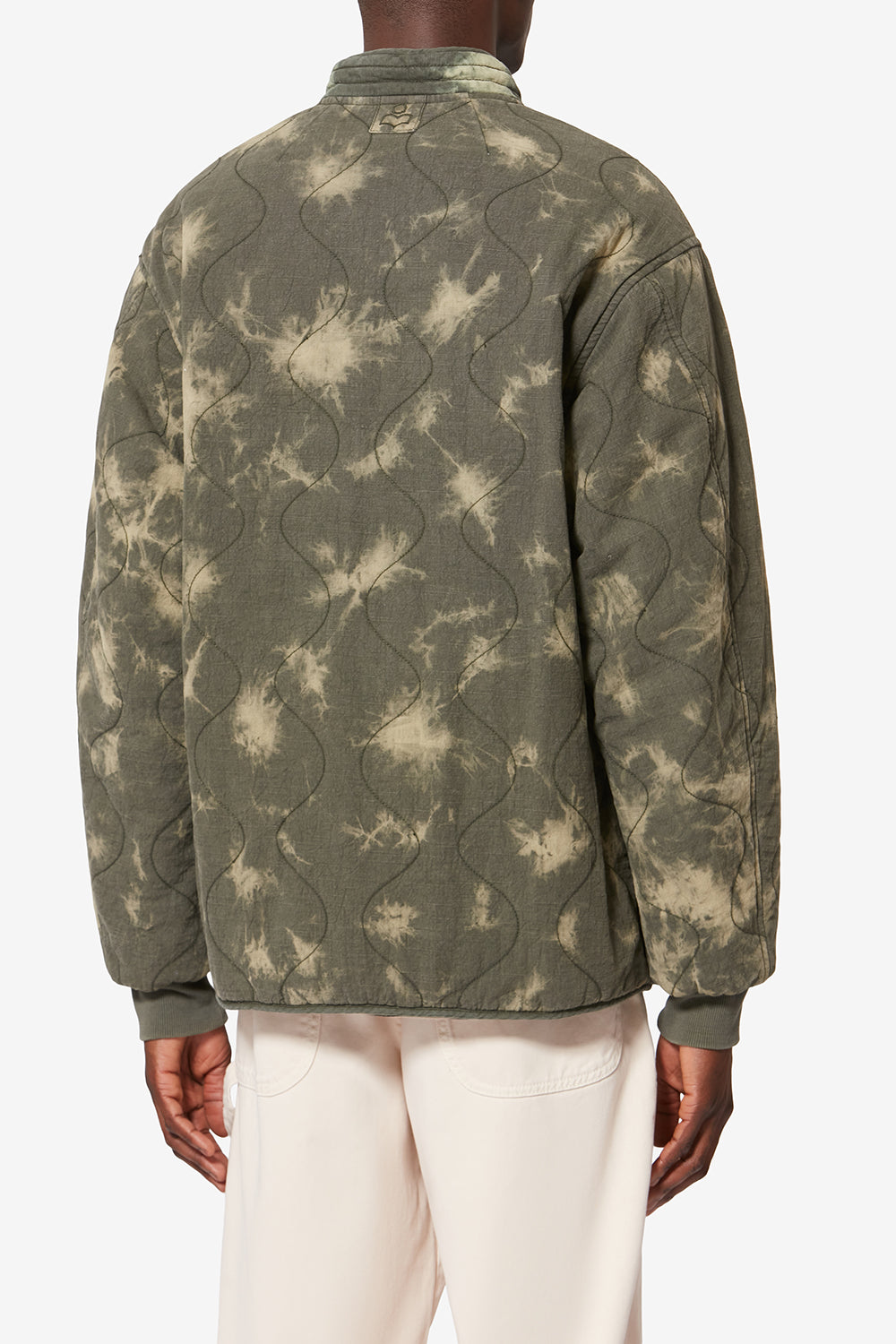 Giacca trapuntata in chambray taeliss - Light khaki - Man - 4