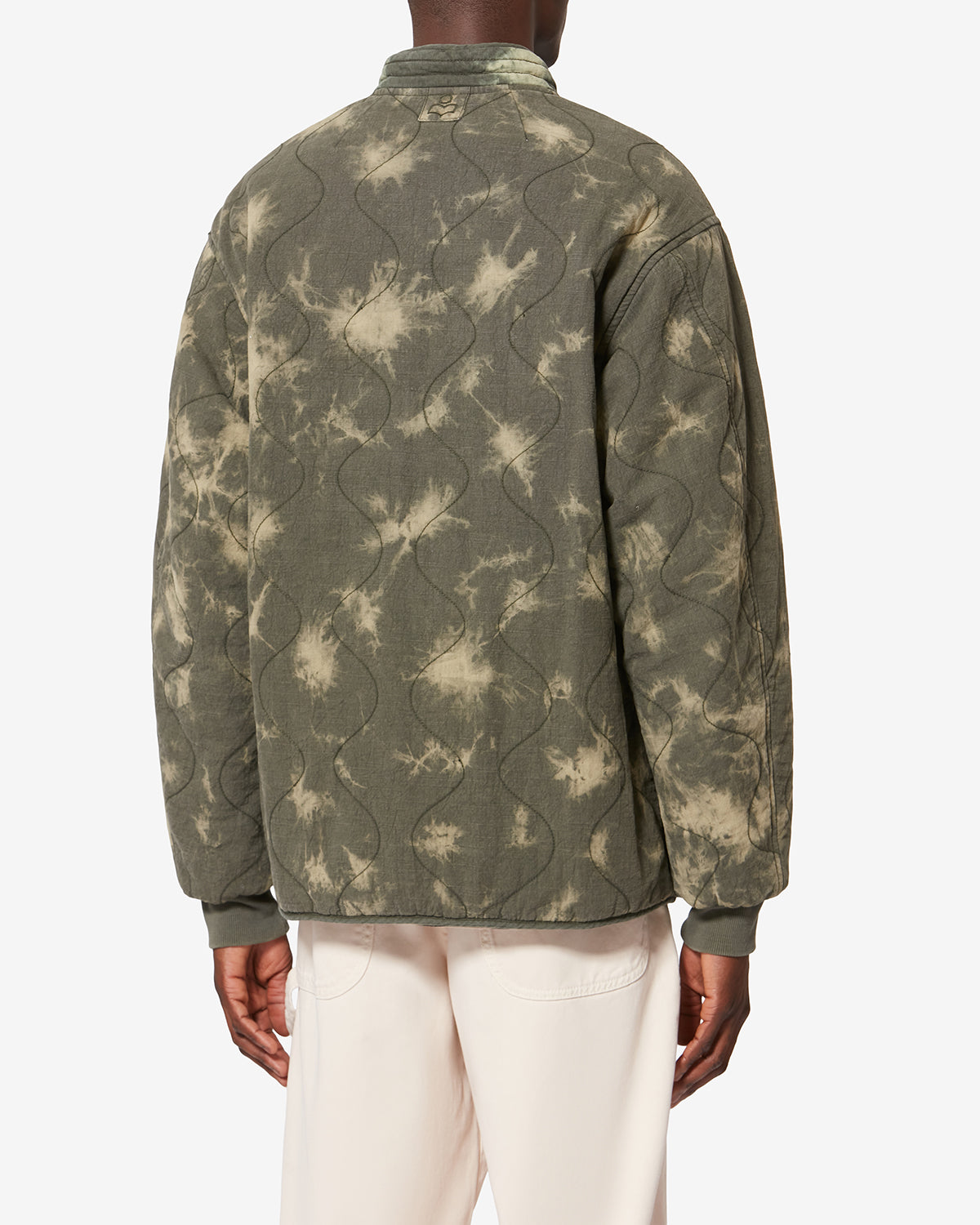 Giacca trapuntata in chambray taeliss - Light khaki - Man - 4