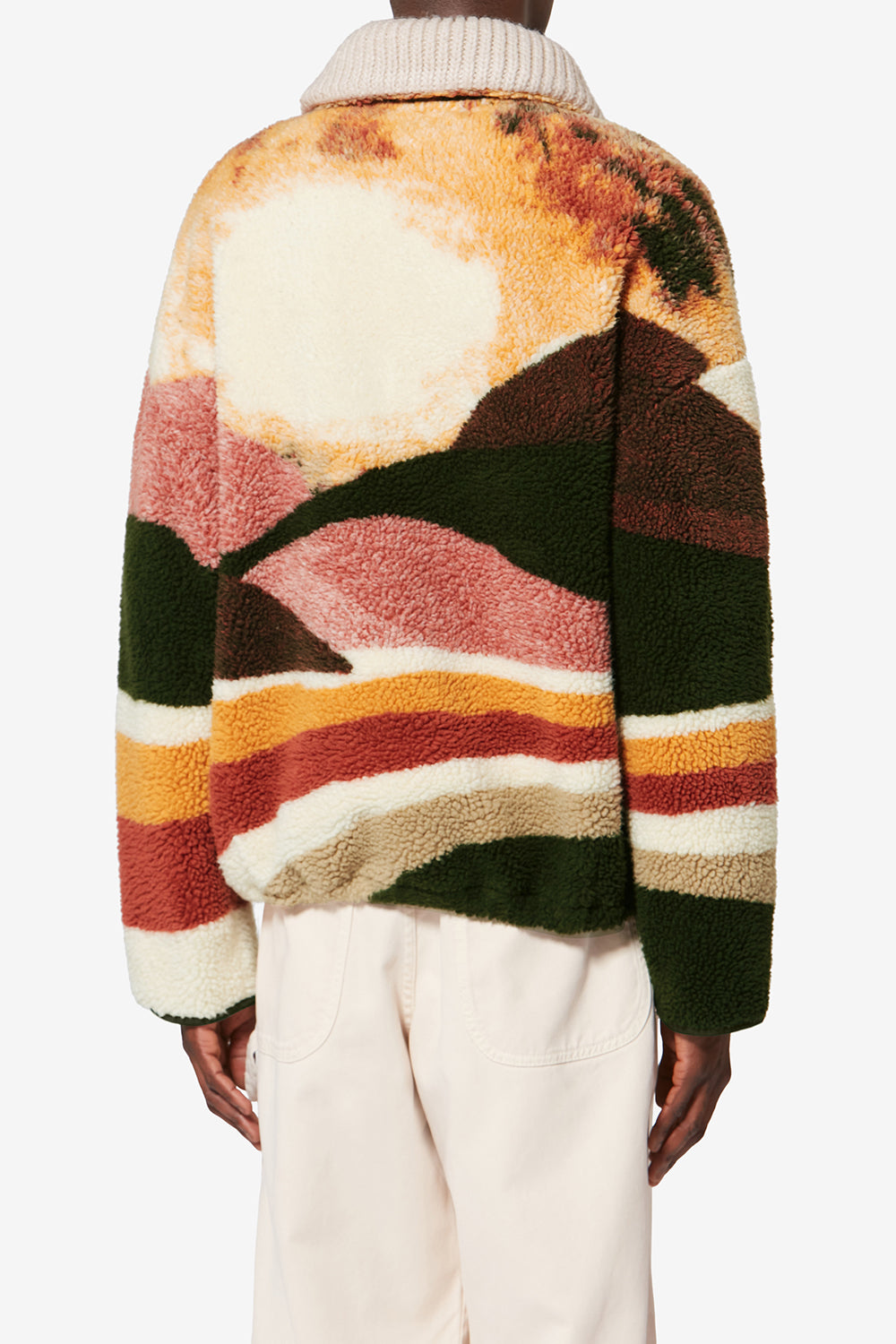 Giacca pile marley con stampa deserto - Multicolore - Man - 5