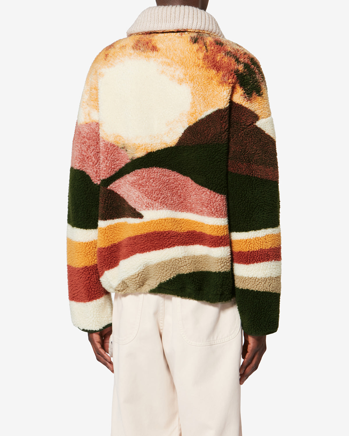 Giacca pile marley con stampa deserto - Multicolore - Man - 4