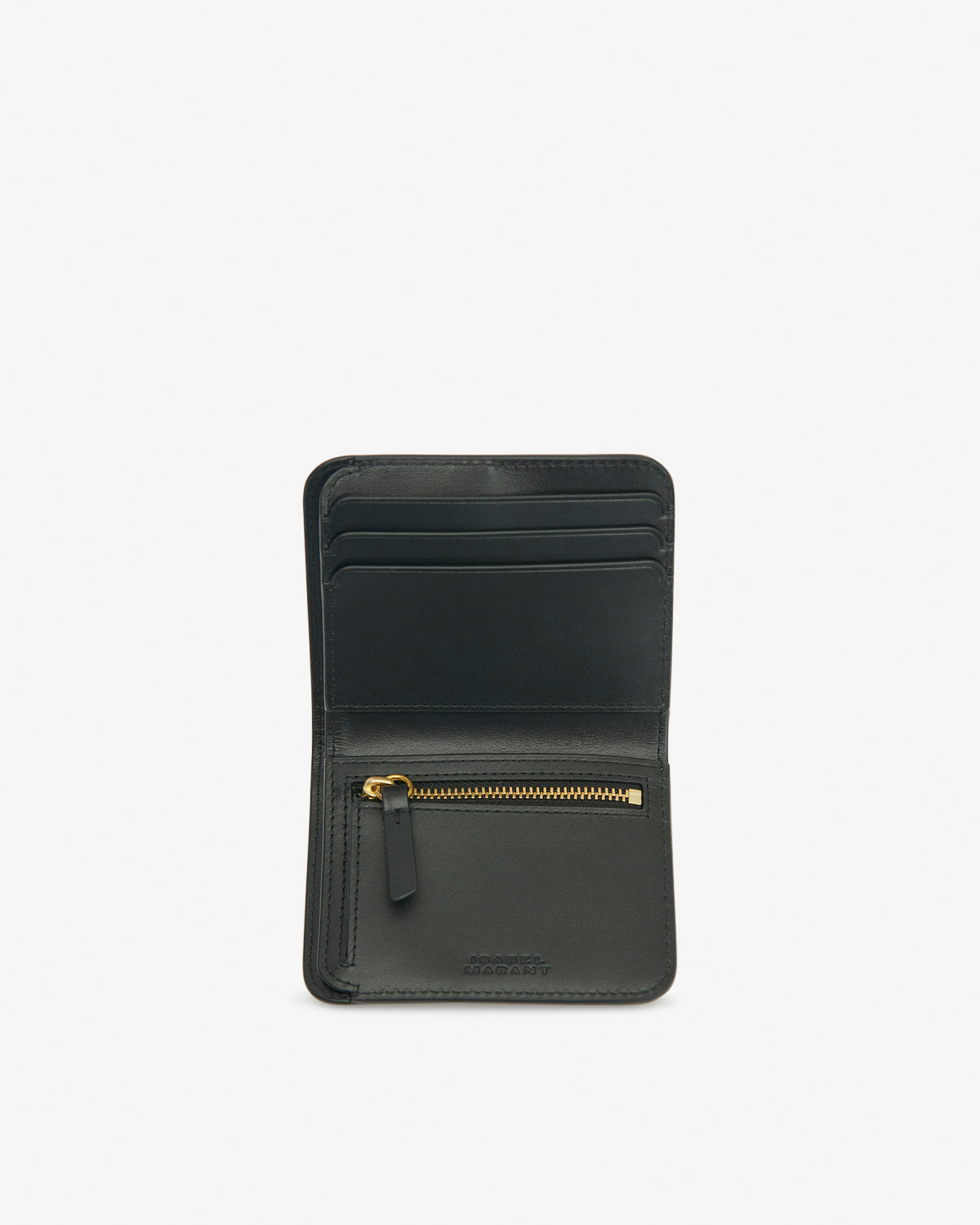 Oskan calfskin leather wallet - Black - Woman - 4