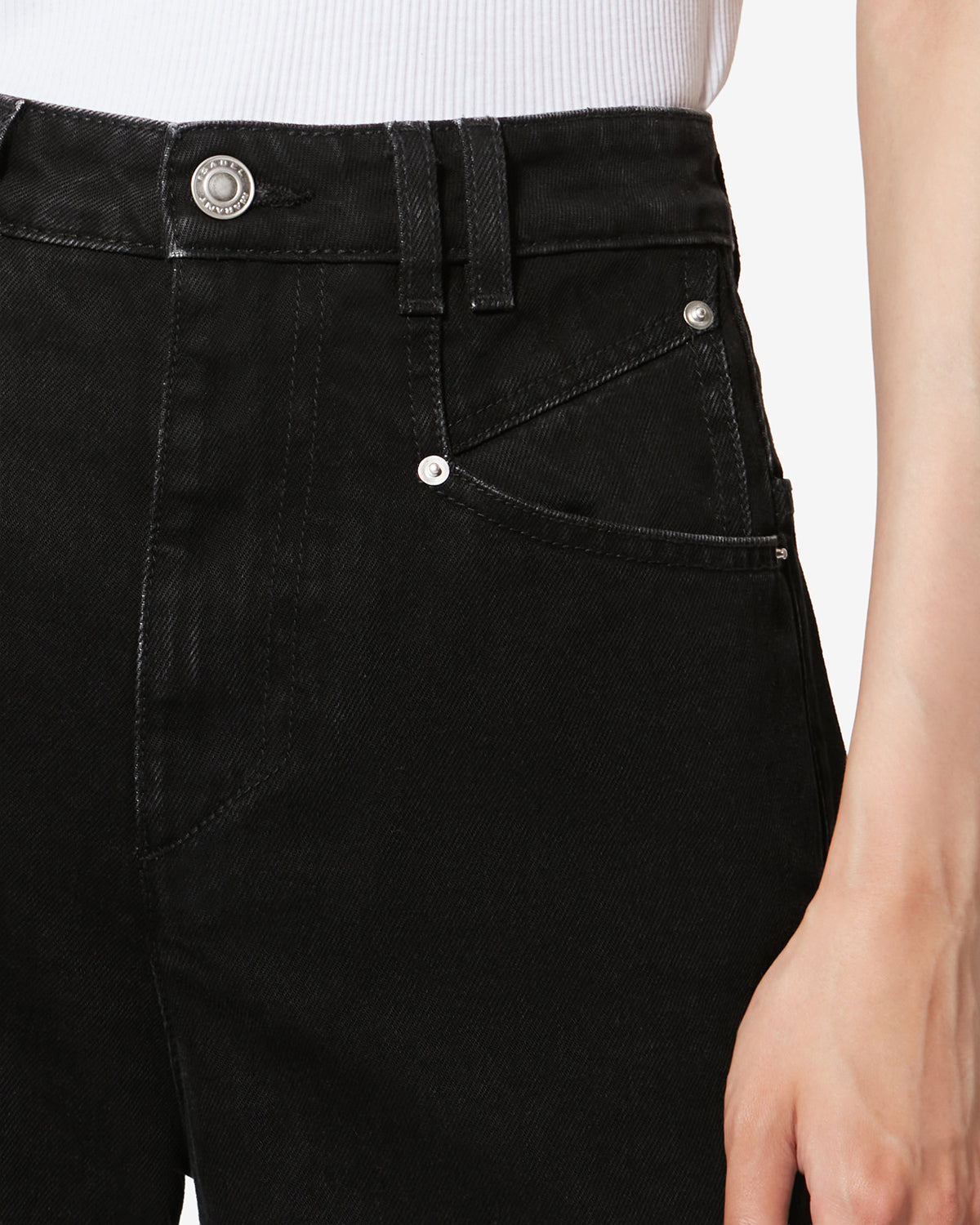 Pantalon lemony en coton - Noir délavé - Woman - 2