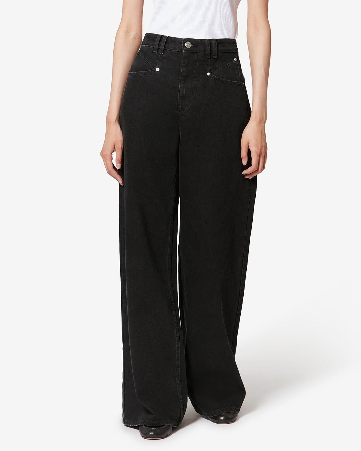 Pantalon lemony en coton - Noir délavé - Woman - 3