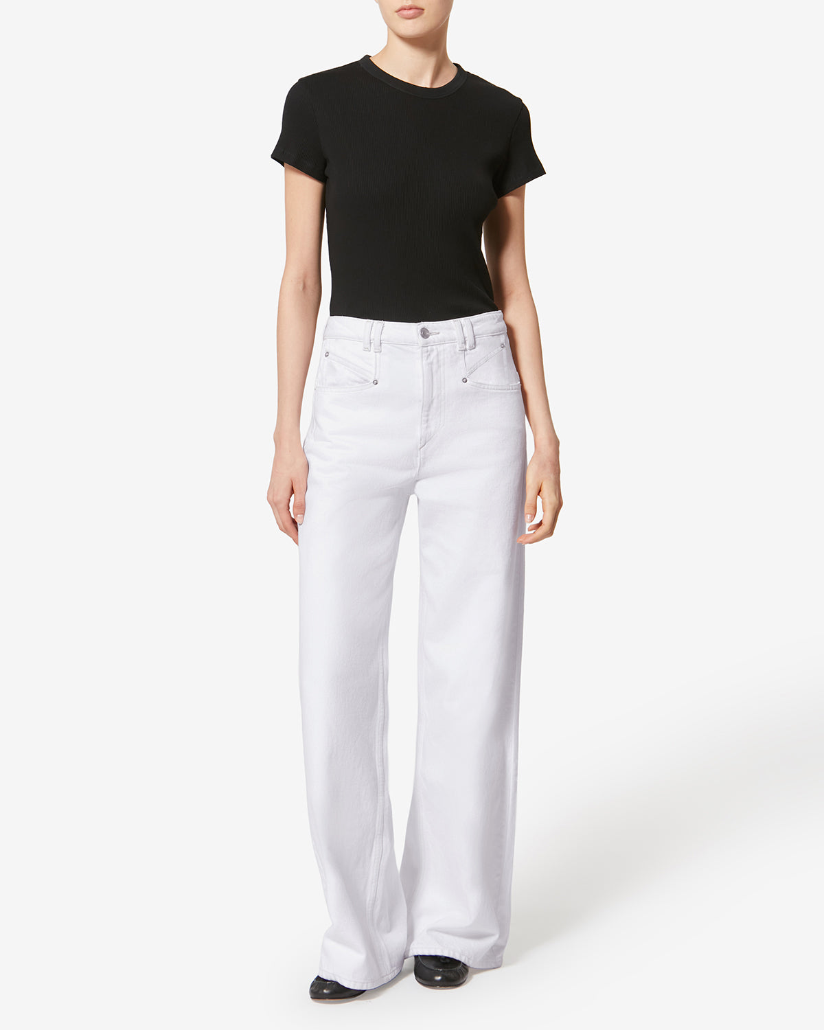 Pantalon lemony en coton - Blanc - Woman - 1