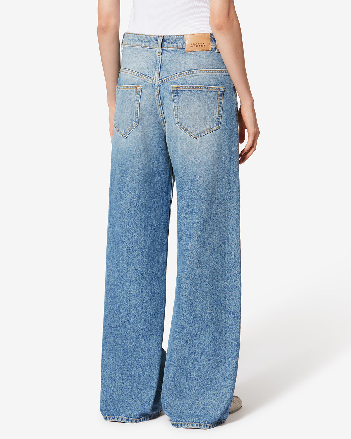 LEMONY PANTS Woman light blue | ISABEL MARANT Official online store