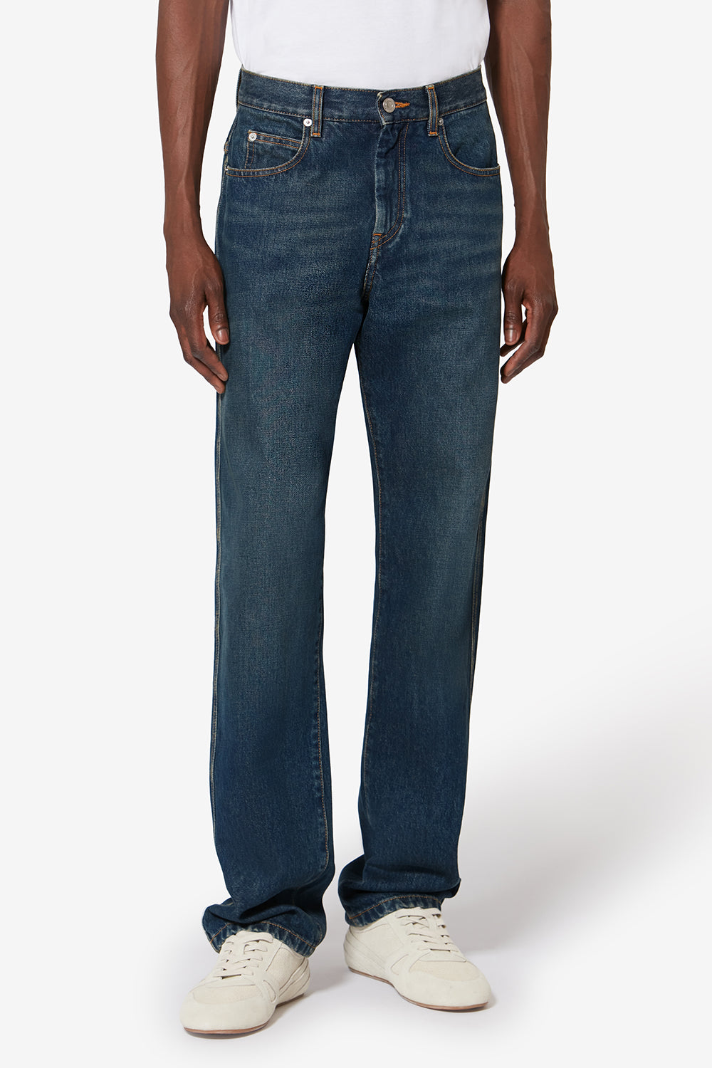 5-pocket-jeans lewys aus verwaschenem denim - Blau - Man - 4