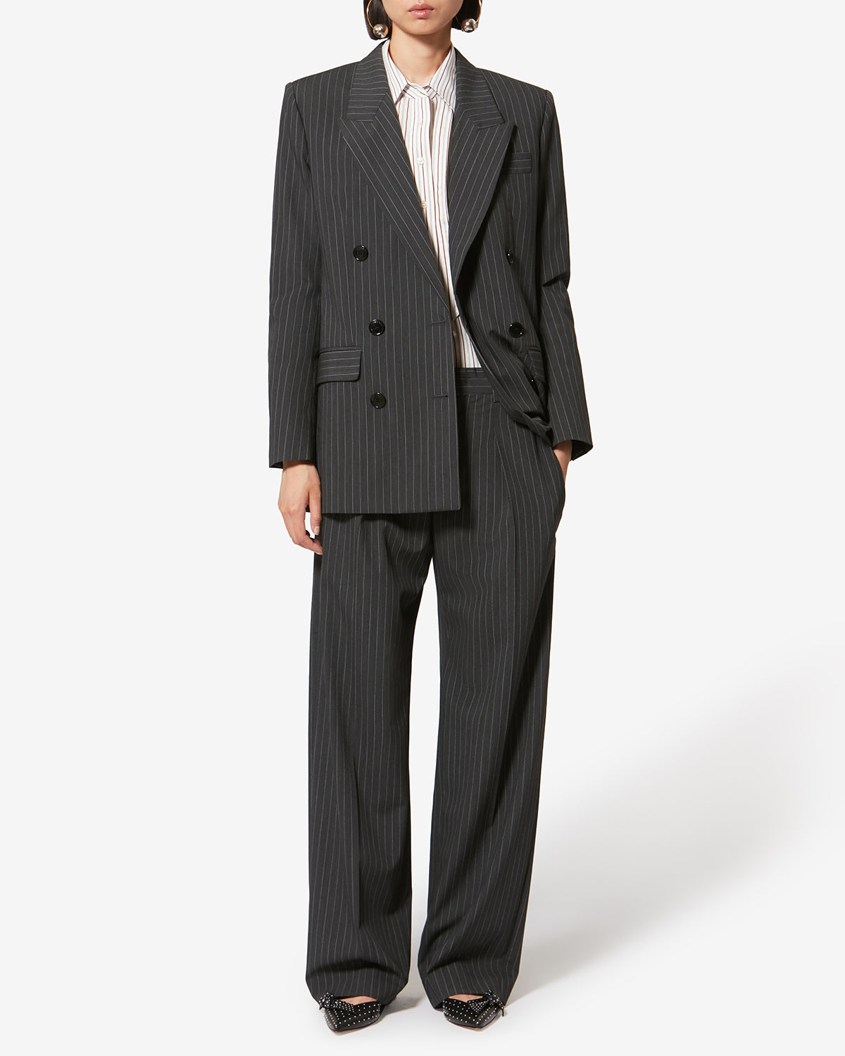 LISETTA PANTS Woman anthracite | ISABEL MARANT Official online store