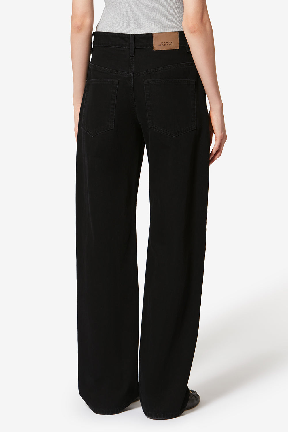 Pantalon dromie en coton - Noir délavé - Woman - 5
