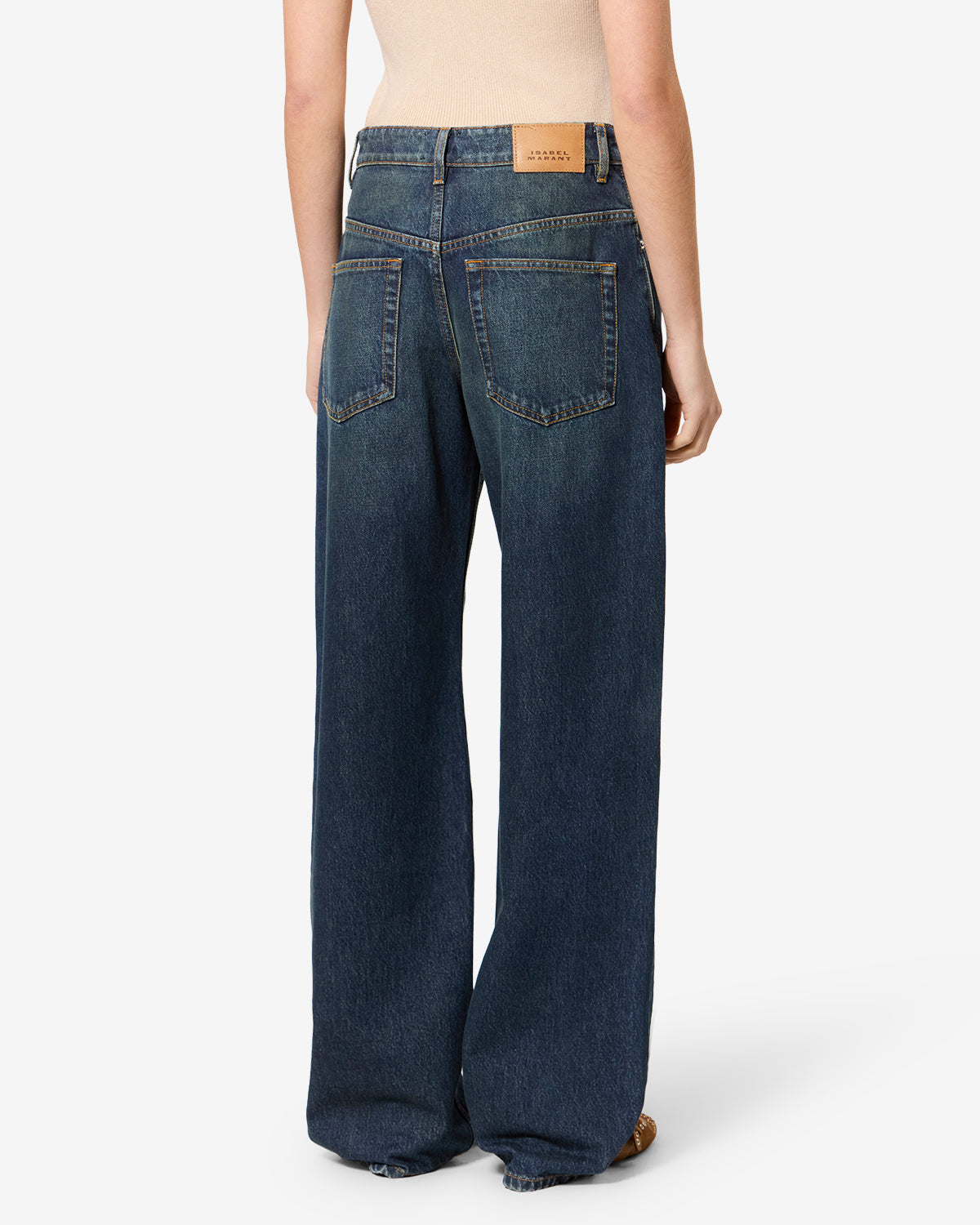 DROMIE PANTS Woman blue | ISABEL MARANT Official online store