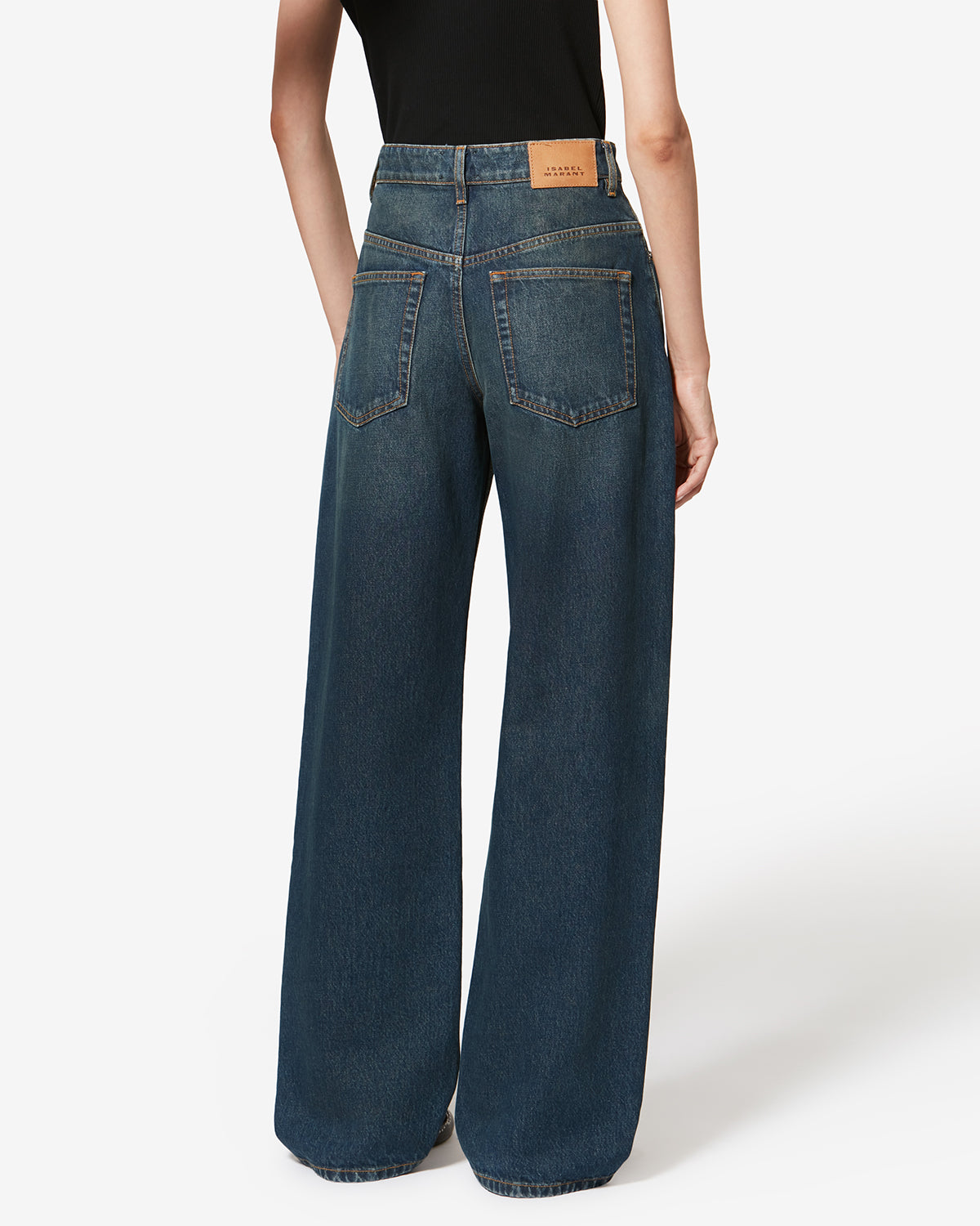 Hose dromie aus baumwolle - Blau - Woman - 4