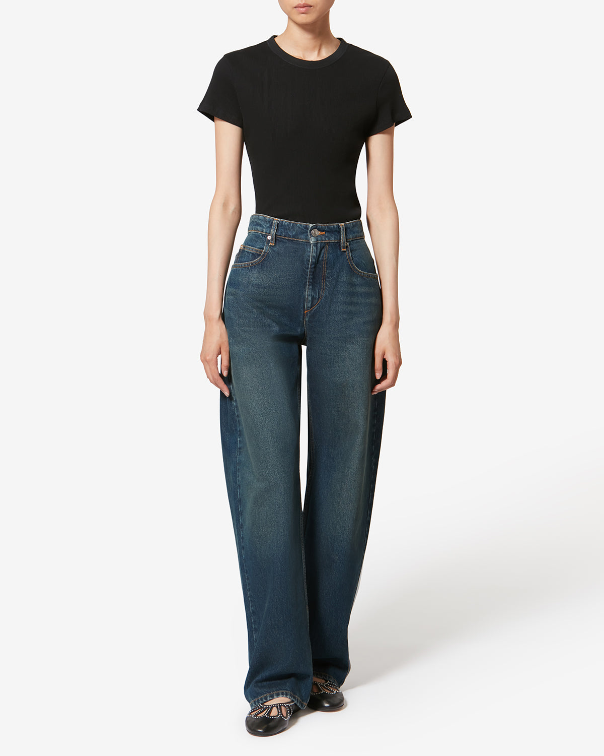 Hose dromie aus baumwolle - Blau - Woman - 1